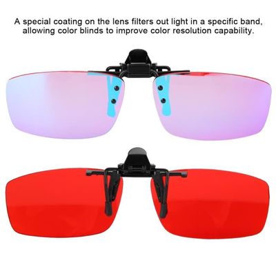 Lunettes De Couleur Aveugles Rouge Vert Cecite Faiblesse Lunettes Correctrices Clip Flippable Sur La Lentille Verres De Daltonisme Achat Vente Lunettes Lunettes De Couleur Aveugle Cdiscount