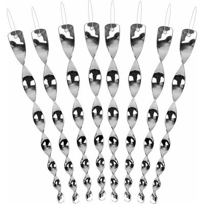 24 Pcs Répulsif Oiseaux Spirale Réfléchissante 360° - Effaroucheur Pigeon Jardin Balcon