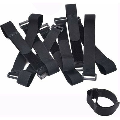 Sangles Scratch 40 PCS Attache Cable Noir 2 cm x 30 cm/25 cm/20 cm/15 cm (Chaque 10 PCS) bande Réutilisable Klettverschluss 40pcs - Bricolage
