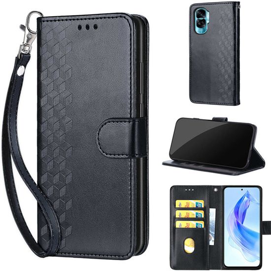 SEAHAI Cover per Honor 90 Lite 5G, Custodia Pelle Flip Portafoglio con Kickstand/Slot per Schede/Protezione RFID, Premium PU/TPU Antiurto Magnetica Libro Case - Blu