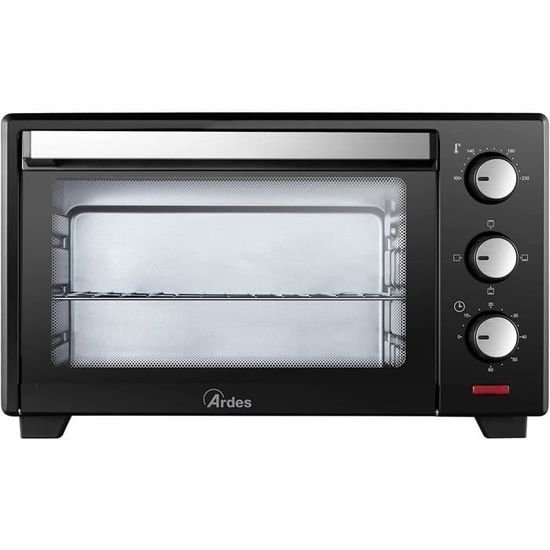 Mini Four Compact ICQN 15L 1200W - Parfait Pour Studio, Camping, Cuisine D'appoint - Minuterie 60min - Température 90-230°C - Garantie 2 Ans