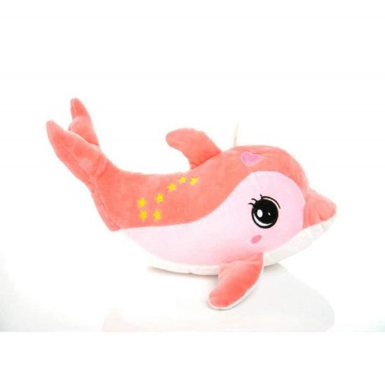 peluche dauphin rose