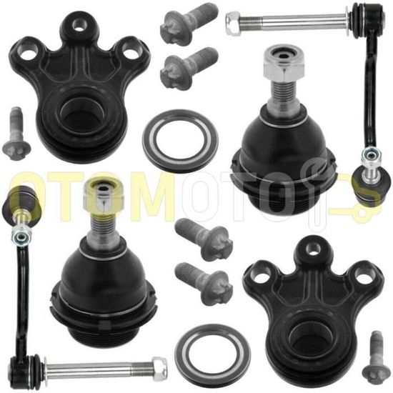 Kit Bras De Suspension Avant TEILEX Pour PEUGEOT 307 - 10 Pièces - Compatible 2001-2014