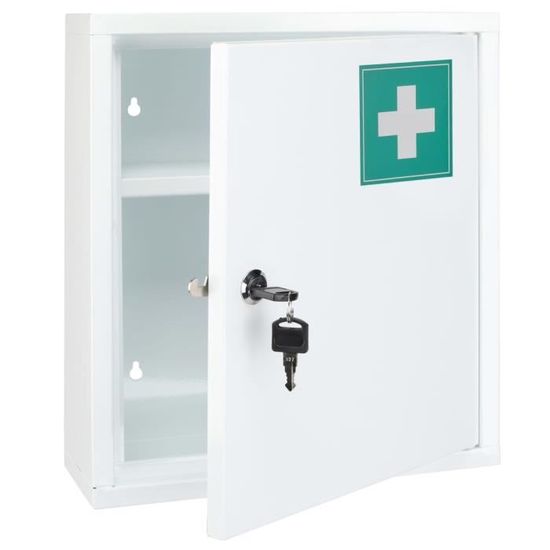 MVS HI Armoire à pharmacie 31,5x10x36 cm Acier ®Contemporain®CFHVAM