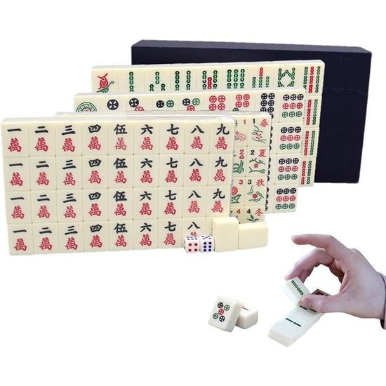 Lot De 144 Carreaux De Mahjong De 3 X 2,25 X 1,7 Cm, Ensemble