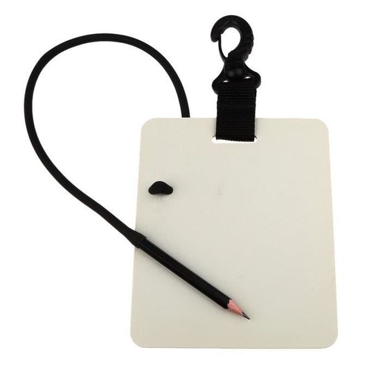 Ardoise De Plongée SEAC Avec Crayon - Compacte Et Pratique Pour Communication Sous-Marine
