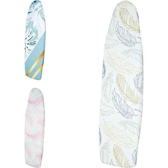 Housse Pour Table à Repasser En Coton – Taille M (135x50 Cm) – Avec élastique Et Velcro – Résistante à La Chaleur Et Facile à Installer