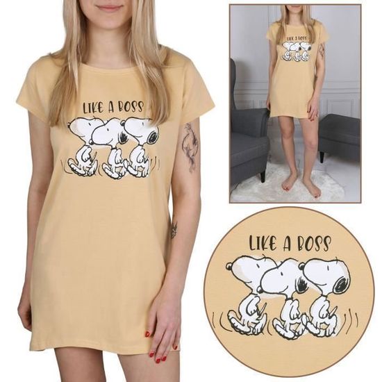 Chemise de nuit snoopy outlet