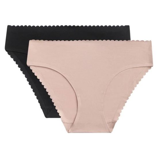 Dim Slip Body Mouv X2: Due Slip Donna Elasticizzati, Morbidi Come Una Seconda Pelle (pacco Da 2)