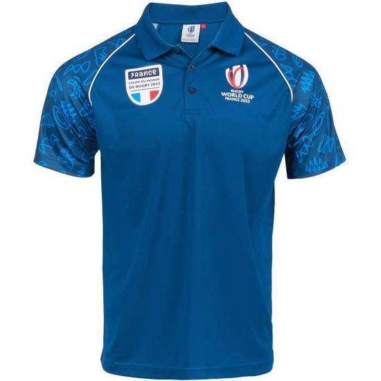 Polo France RWC Collection officielle Coupe du Monde de Rugby 2023 Cdiscount Sport