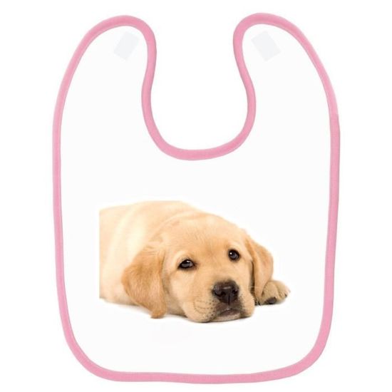 Bavoir Bebe Imprime Labrador Rose Achat Vente Bavoir 3529684447231 Cdiscount
