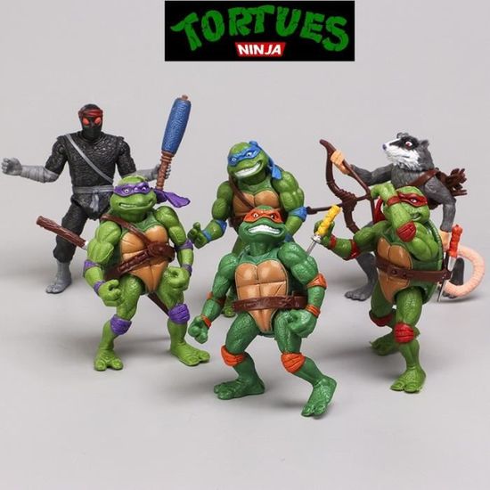 Lot De Figurines Tortues Ninja - Marque Playmates Toys - Occasion - Pour Collection Ou Jeu