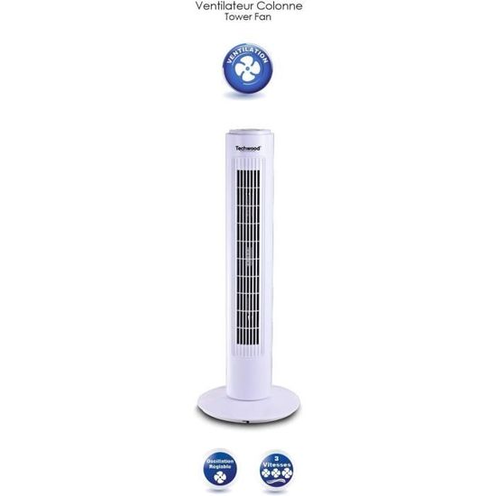 Ventilateur Sichler Ventilateur de table USB à 2 niveaux de vitesse 2,5