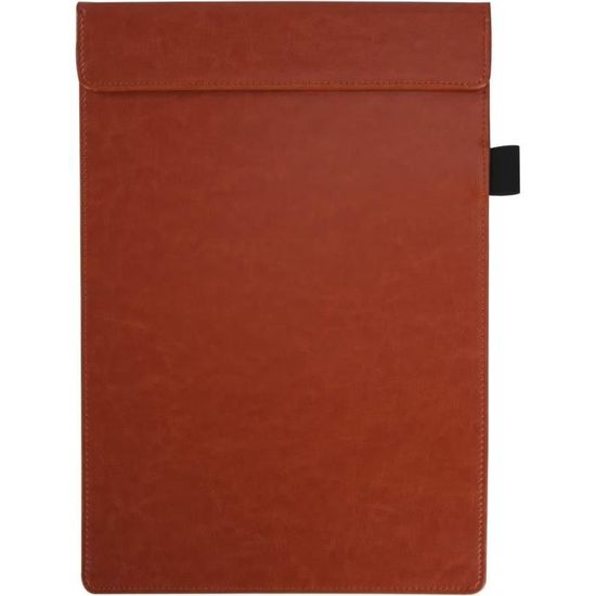 Porte-blocs A4 En Cuir PU – Avec Clip Magnétique Et Porte-stylo – Pour Bureau, Restaurant, Réunions