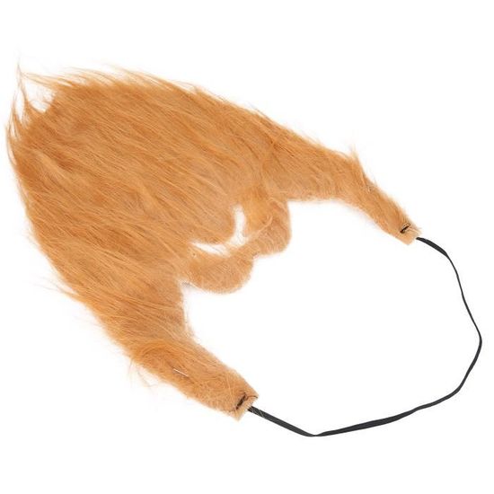 Fausse Barbe Et Sourcils Auto-adhésifs - Pour Cosplay, Halloween, Déguisement - Taille Barbe 26x17 Cm, Sourcils 8x2,5 Cm - Couleur Noir Ou Marron