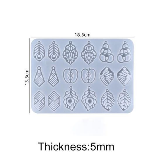 Angelle Moule Resine Epoxy,moules En Silicone,Petit Boucle D