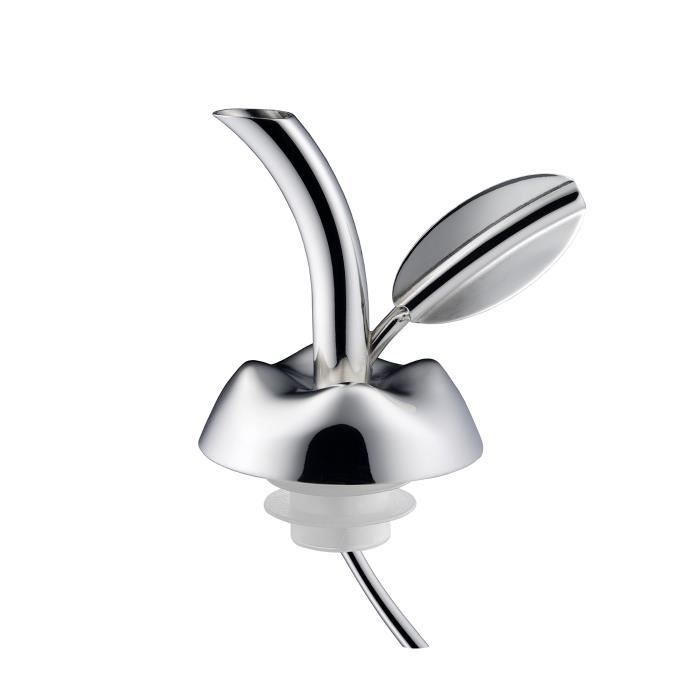 Alessi Msa32-tap Fior D'olio Bouchon Verseur pour Bouteille D'huile en Acier Inoxydable 18-10 Brillant et Résine Thermoplastique