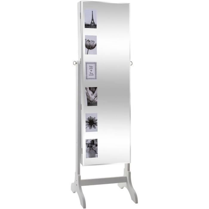 Armoire à bijoux photo GM - Blanc