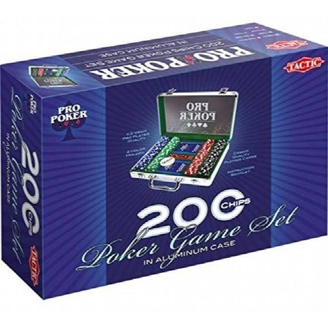 Tactic - 03090 - Poker - Propoker : Mallette Métal 200 Jetons F3U6B