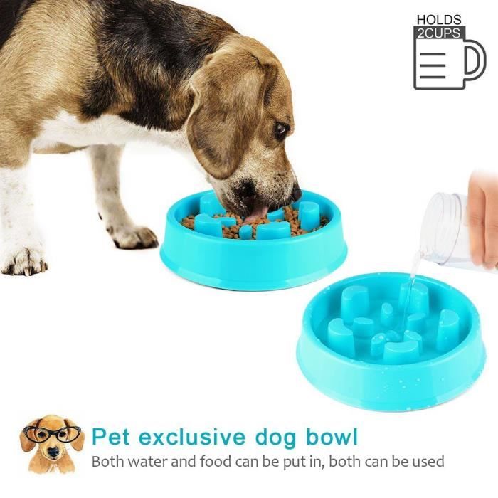 ePeTop Gamelle pour Chiens Anti Glouton - Favorise une Alimentation Saine et une Digestion Lente