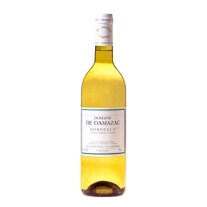 Domaine de Damazac 2020 - 6 bouteilles - Vin blanc Bordeaux AOC - certifié Haute Valeur Environnementale