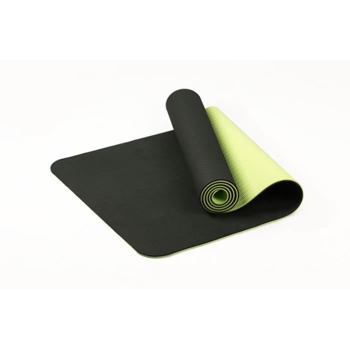 Tapis de Yoga Grand Tapis de Gym épais rembourré pour Fitness Pilates Tapis Gym antidérapant et Durable, 61*183*0.6cm,vert