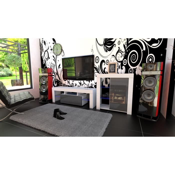 Ensemble de meubles blanc mat et noir laqué + les RGB