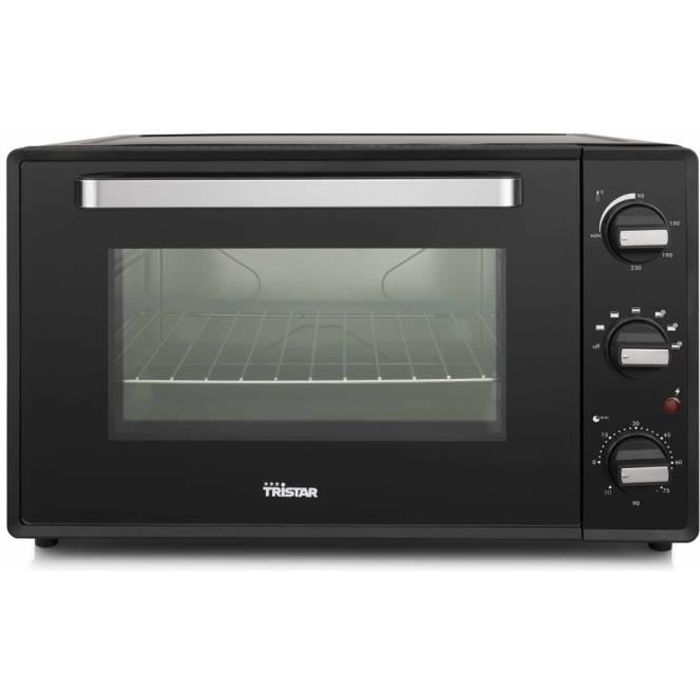 Tristar Luxueux Magnifique-Four à convection - Mini four à chaleur tournante - 2000 W 48 L Noir