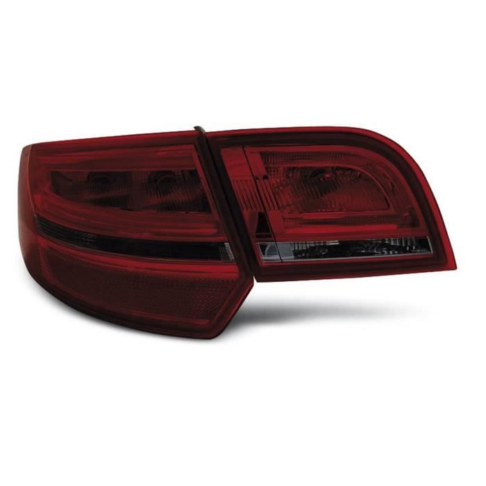 Paire de feux arrière Audi A3 8P Sportback 04-08 LED rouge fume