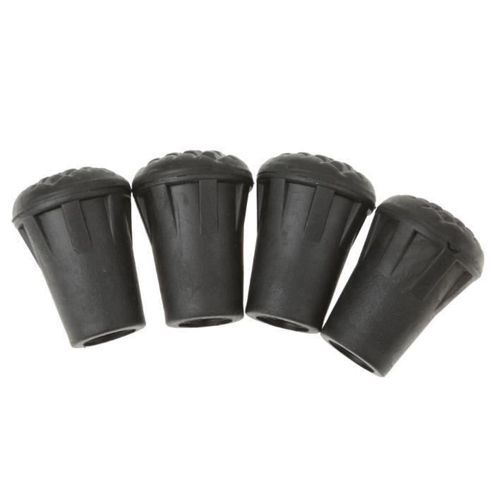 SURVIE 4pcs Embouts En Caoutchouc De Remplacement Finissent Pour La Randonnée Bâton De Marche Bâtons De Randonnée 3cm Aa51341