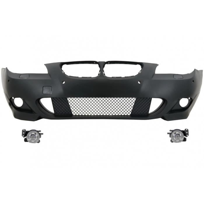 Pare-chocs avant avec phares antibrouillard PDC 24 mm BMW Série 5 E60 / E61 (2003-2007) Design M-Technik