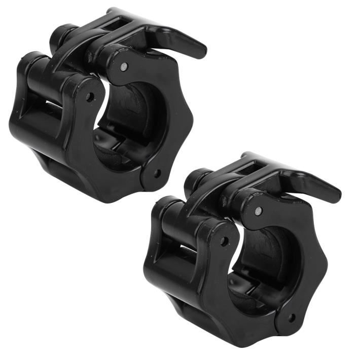 1 paire de 25 mm en plastique haltère haltère serrure pince à ressort collier pour la formation d'haltérophilie-MEN