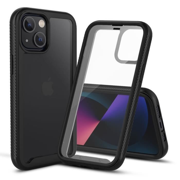 CBUS = Coque Intégrale Antichoc avec Protecteur d'Écran Intégré pour iPhone 13 (Noir)