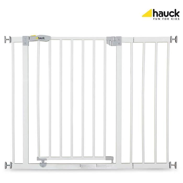 Hauck Open N Stop Barrière de sécurité + 21cm Extension - Blanc