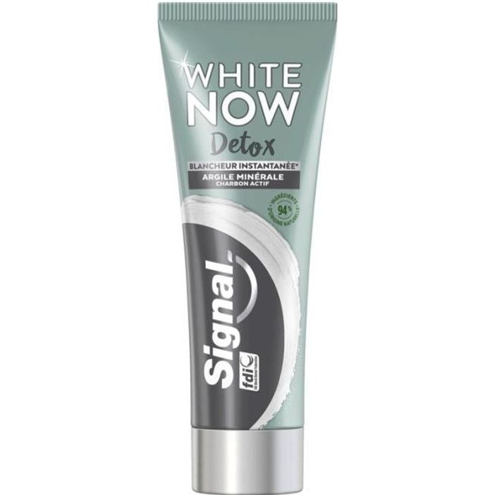 SIGNAL Dentifrice White Now détox blancheur et argile minérale - 75 ml