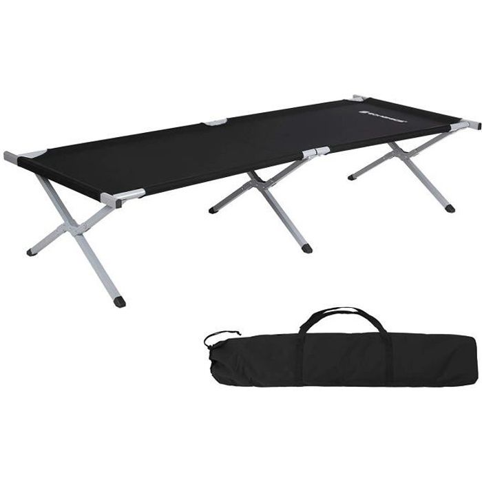 SONGMICS Lit de Camp Pliable, lit de Voyage, 210 x 72 x 45 cm, Capacité de Charge de 260 kgTesté par Le TÜV Rheinland GCB21H