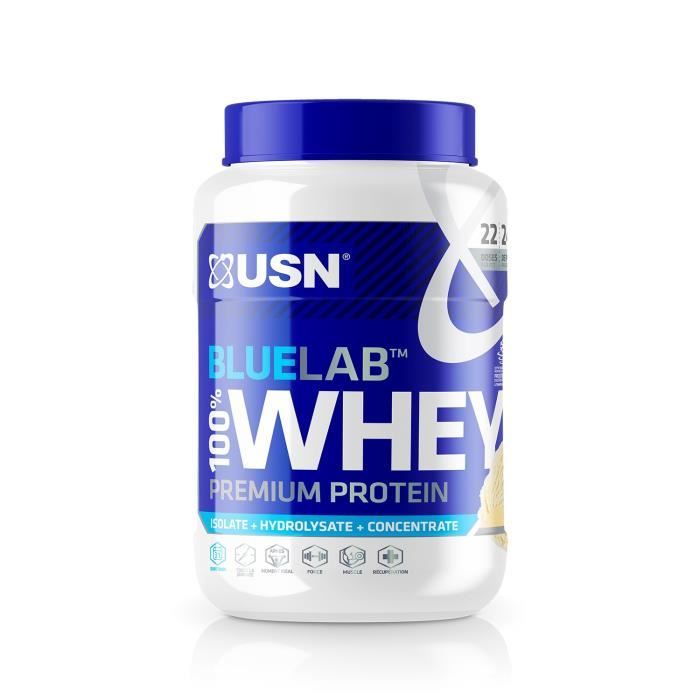 USN Blue Lab Whey Vanille USNUB03 - Bleu et blanc - 750 g