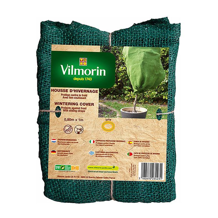VILMORIN Housse d'hivernage en jute - 0,80 x 1m - Vert