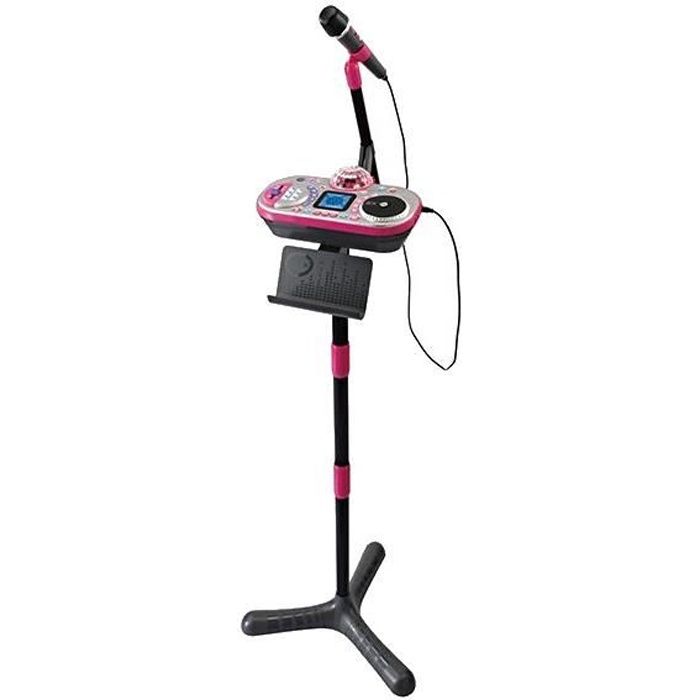 VTech microphone de scène Kidi Super Star 130 cm rose/noir