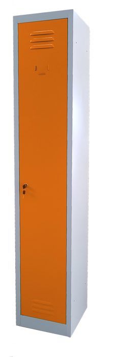Armoire Dressing en métal 30x30x180h Série Alignable Side by Side. Couleur ORANGE Armoire Dressing en métal 30x30x180h Série Alignable Side by Side. Couleur ORANGE