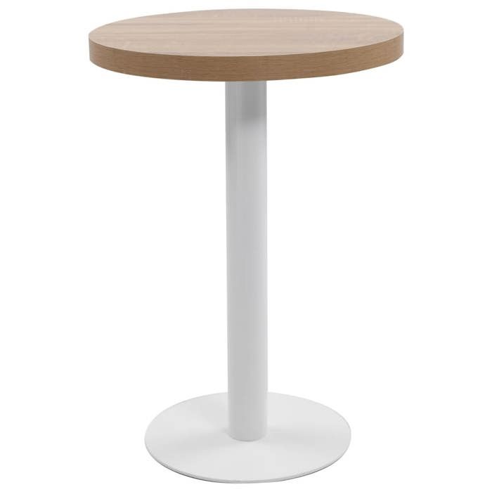 FR Table de bistro Marron clair 60 cm MDF 286420
