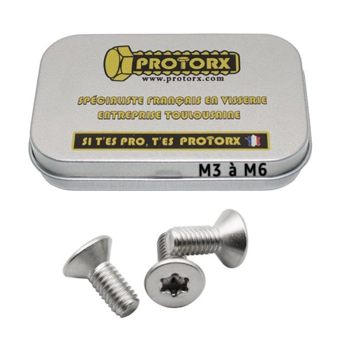 M5x30mm Torx Sécurité Machine Vis 10pcs Inox Acier Fraisée Tête