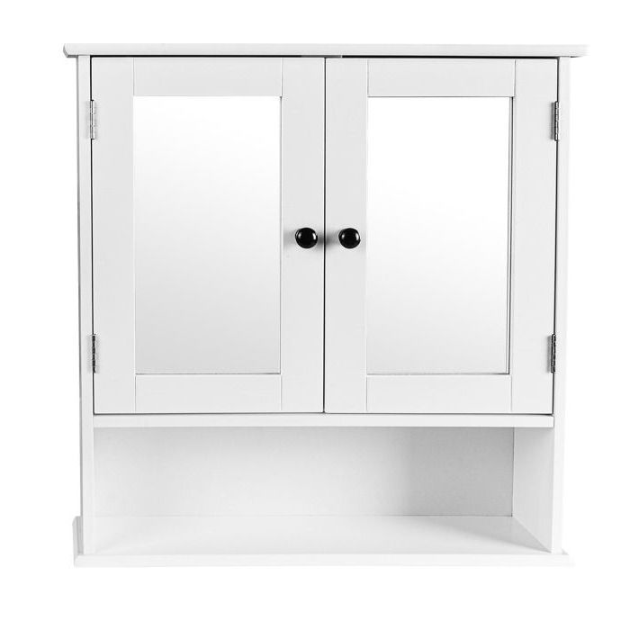 Armoire universelle blanche 246346 MEGHAN avec miroir Armoire universelle blanche 246346 MEGHAN avec miroir
