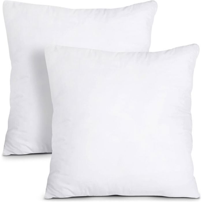 Coussins de Garnissage - YYV - 45 x 45 cm - Lot de 2 - Blanc - Intérieur