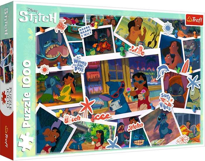 Puzzle - TREFL - Lilo & Stitch - 1000 pièces - Image 68 3 x 48 cm - Thème Dessins animés