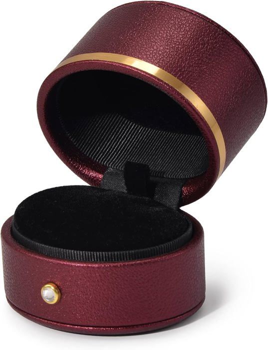 TMISHION petite boîte à bijoux en cuir PU Mini boîte de rangement pour