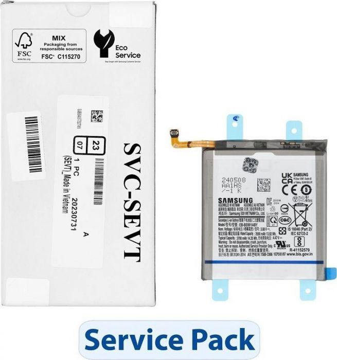 Samsung Batterie ServicePack EB-BS901ABY pour S22 5G S901 GH82-27494A