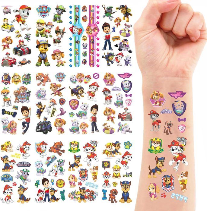 Tatouages Temporaires Pour Enfants - 10 Feuilles Motifs Animaux Mignons, étanches Et Faciles à Appliquer