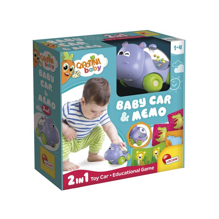 LISCIANI Carotina Baby – Lot 2 Jeux éducatifs 1-4 Ans : Baby Memo Animaux (24 Cartes) + Logique Mamans/petits (12 Puzzles 2 Pièces)