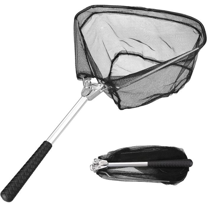 Jeinbuil Épuisette télescopique pour enfants - Motif papillon - Longueur : 66 cm à 145 cm - Idéal pour attraper les insectes - Pêche - Étang - Piscine - Jardin - Plage (1 pièce